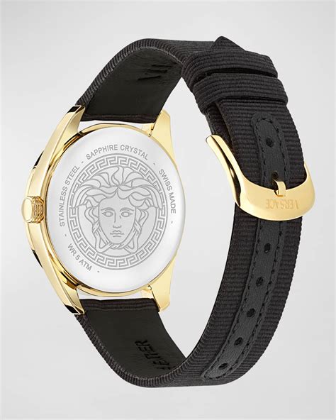 versace v circle gold|Versace 36mm V.